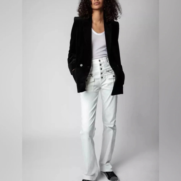Zadig & Voltaire Eyes Eco Jeans in white - Picture 1 of 6